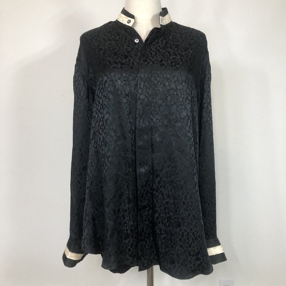 STEFANO RICCI Silk Women’s Button Up Size 39 Capsule Old Money Gorgeous AS IS